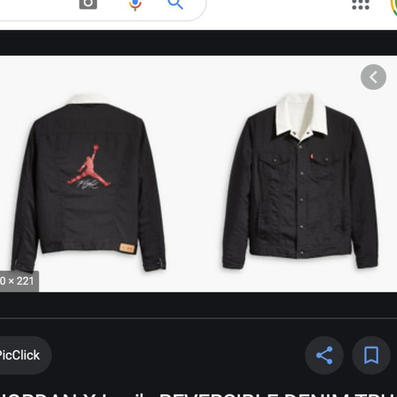 NWT Jordan x Levi's Reversible Trucker Jac… - Picture 3 of 7